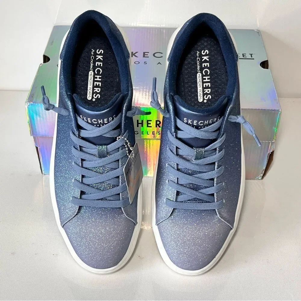 Skechers x Jane Enchanted Glitz Glitter Casual Court Break Sneakers
